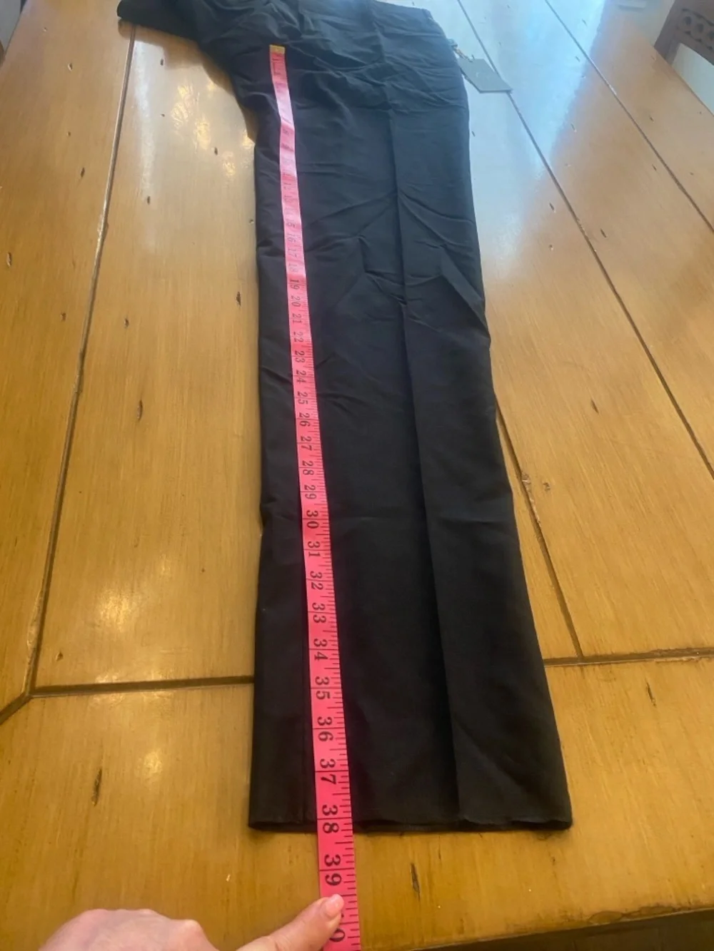Canali Men's Black Wool Trouser Pants NEW size 36 not hemmed